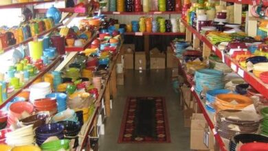 محلات المواعين في عجمان